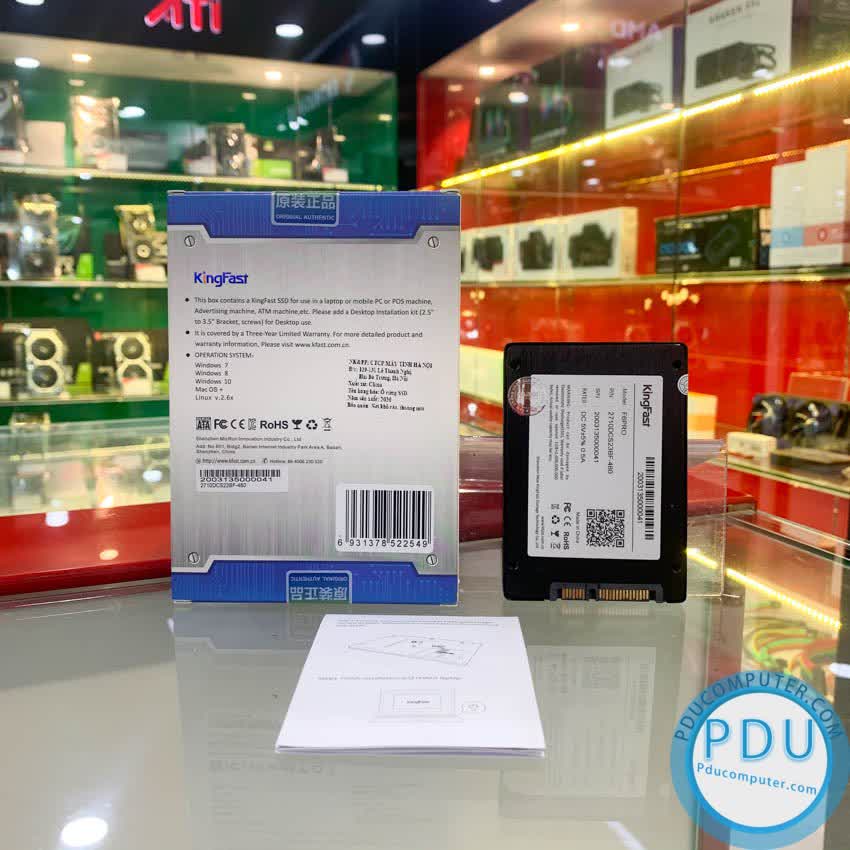 Ổ cứng SSD Kingfast F6 Pro 240GB 2.5 inch SATA3 (Đọc 550MB/s - Ghi 500MB/s)