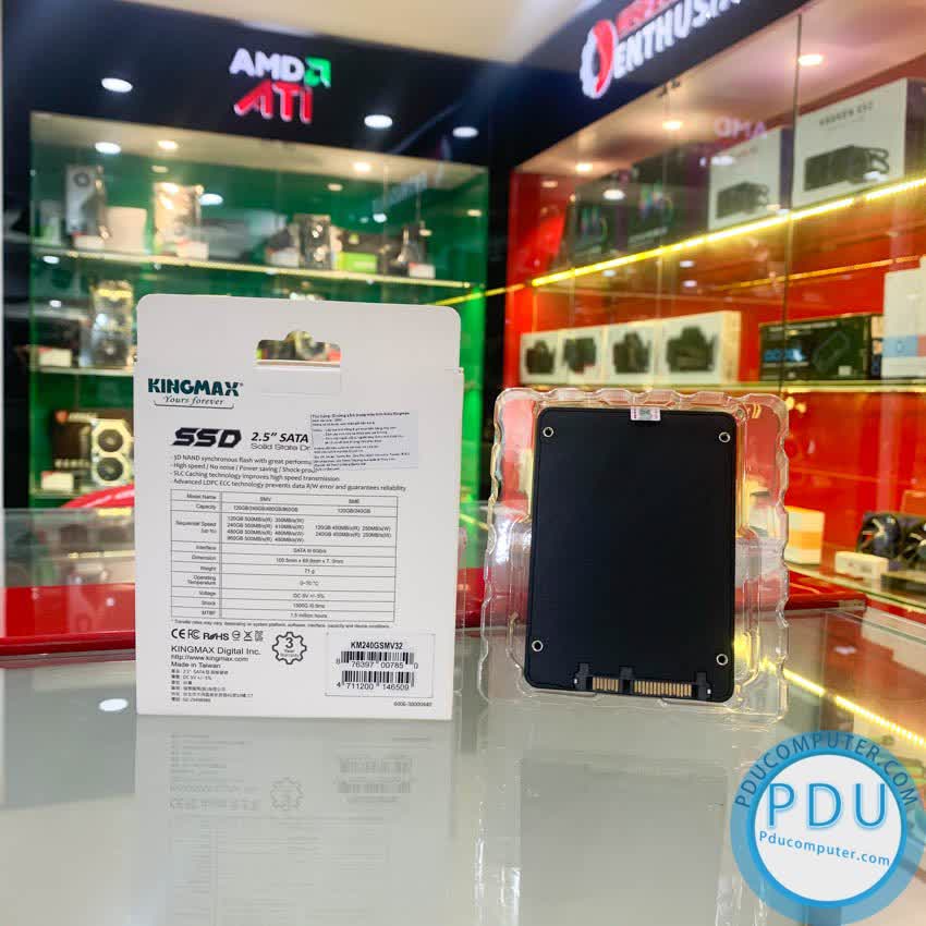 Ổ cứng SSD Kingmax SMV32 240GB 2.5 inch SATA3 (Đọc 500MB/s - Ghi 410MB/s)