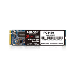 Ổ cứng SSD Kingmax Zeus PQ3480 1TB M.2 2280 PCIe NVMe Gen 3x4 (Đọc 1950MB/s - Ghi 1800MB/s) - (KMAXPQ34801TB)