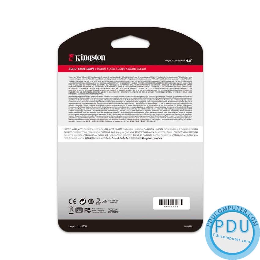 Ổ cứng SSD Kingston A2000M8 250GB M.2 2280 PCIe NVMe Gen 3x4 (Đọc 2000MB/s - Ghi 1000MB/s) - (SA2000M8/250G