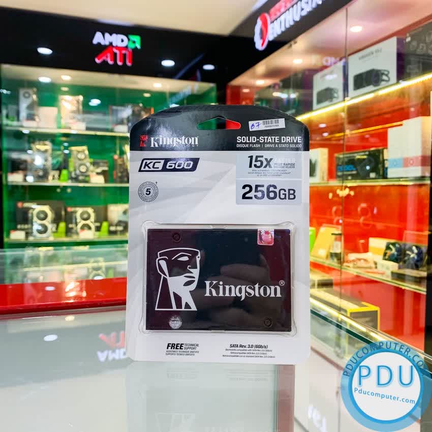 Ổ cứng SSD Kingston KC600 256GB 2.5 inch SATA3 (Đọc 550MB/s - Ghi 500MB/s) - (KC600/256GB)