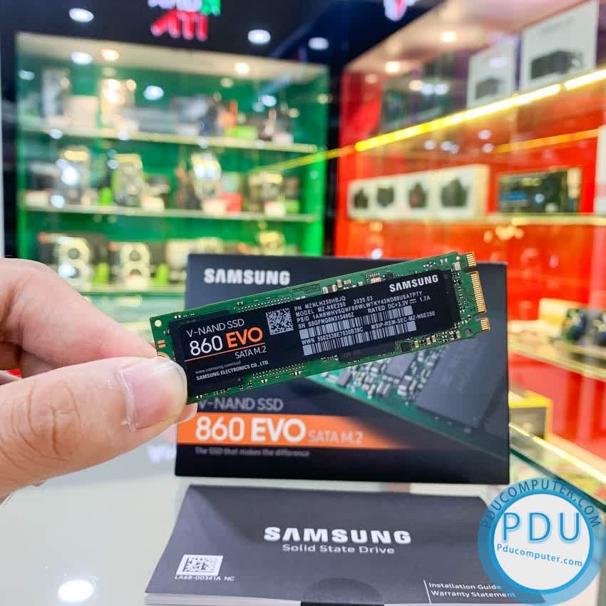 Ổ cứng SSD Samsung 860 EVO 250GB M.2 2280 (Đọc 540MB/s - Ghi 520MB/s)