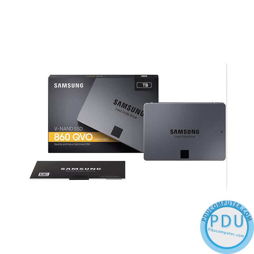 Ổ cứng SSD Samsung 860 QVO 1TB 2.5 inch SATA3 (Đọc 550Mb/s - Ghi 520Mb/s) - (MZ-76Q1TOBW)