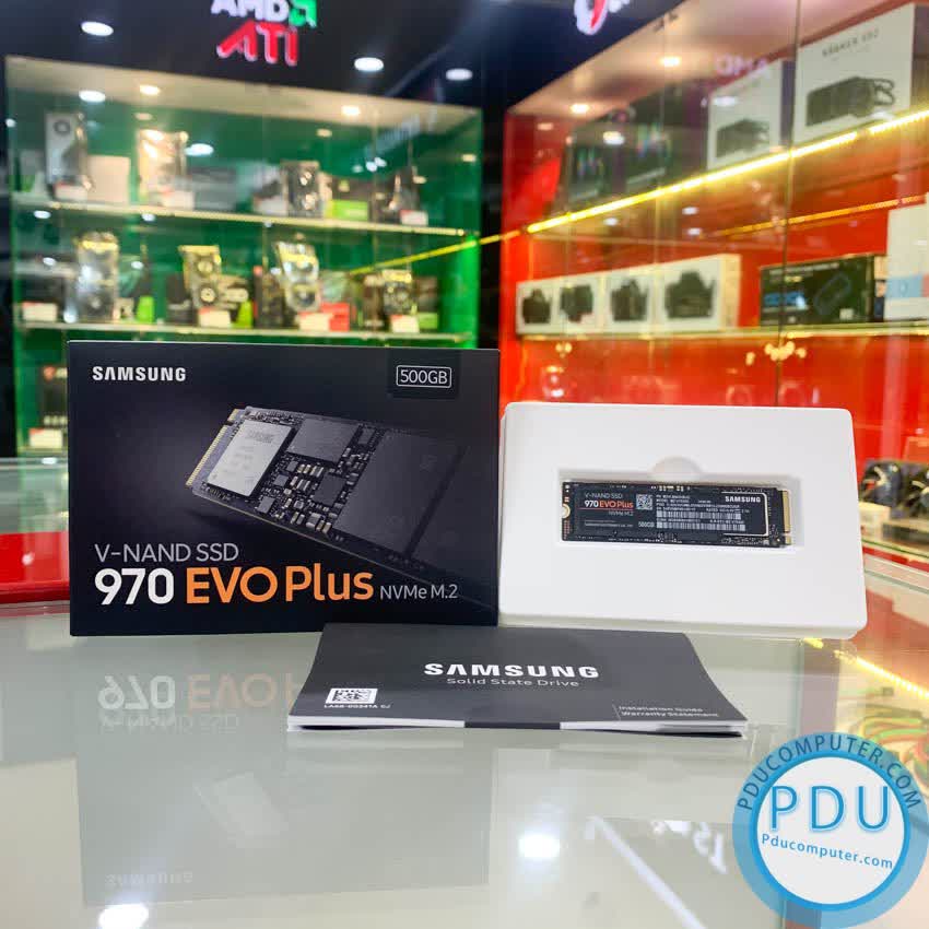 Ổ cứng SSD Samsung 970 EVO Plus 500GB M.2 PCIe NVMe 3x4 (Đọc 3500MB/s - Ghi 2300MB/s) - (MZ-V7S500BW)