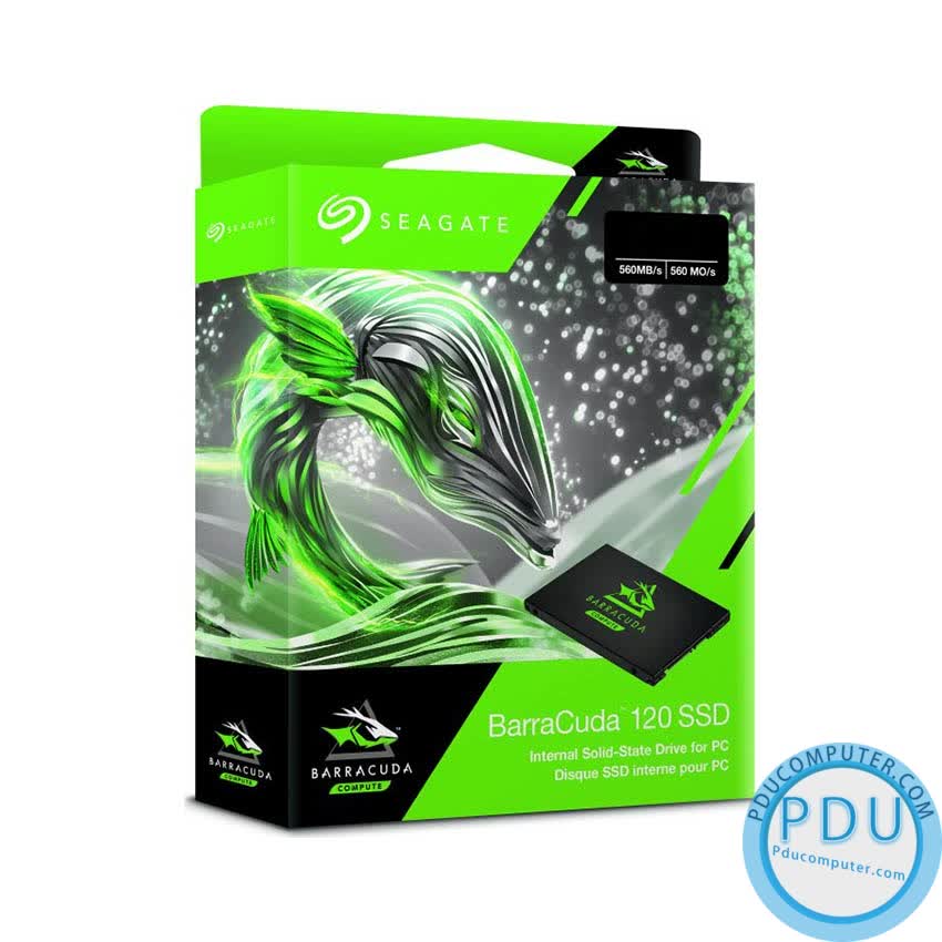 Ổ cứng SSD Seagate BarraCuda 120 500GB 2.5 inch SATA 6Gb/s (Đọc 560MB/s, Ghi 540MB/s) - (ZA500CM1A003)