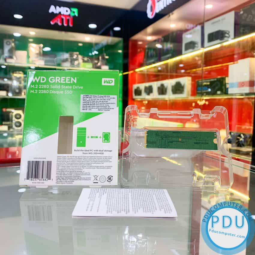 Ổ cứng SSD WD Green 240GB M.2 2280  (Đọc 545MB/s - Ghi 430MB/s) - (WDS240G2G0B)