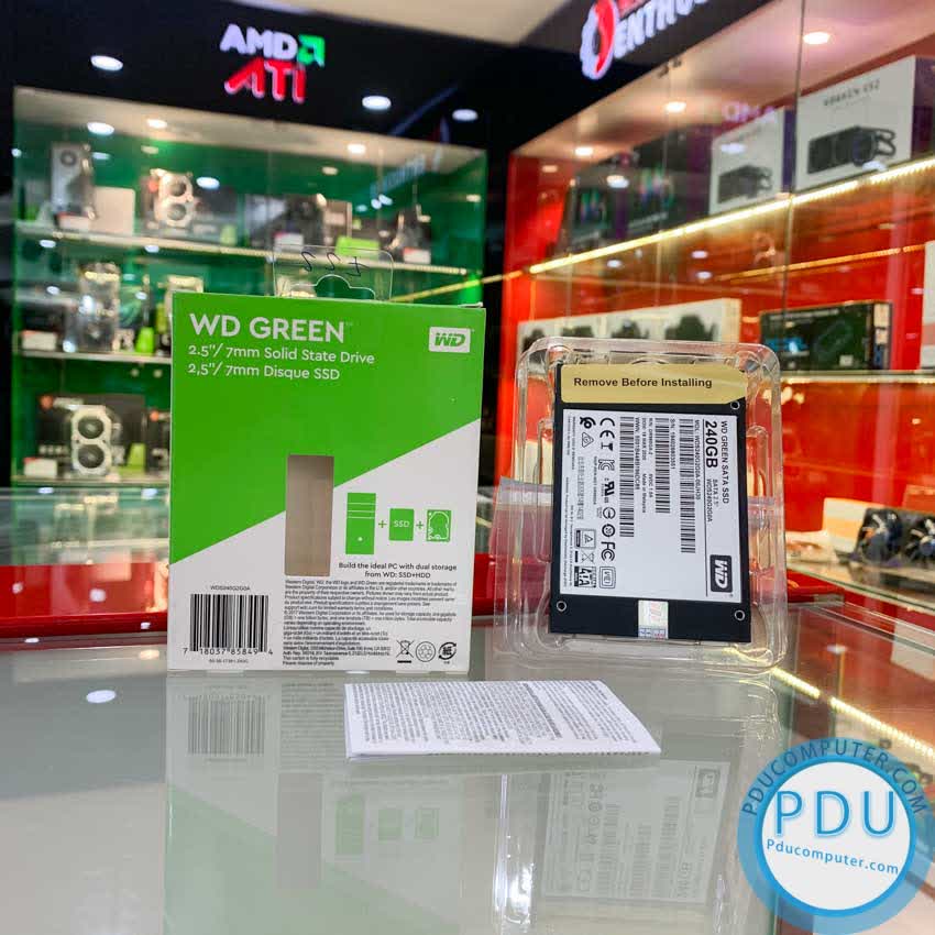 Ổ cứng SSD WD Green 240GB SATA 2.5 inch (Đọc 545MB/s - Ghi 465MB/s) - (WDS240G2G0A)