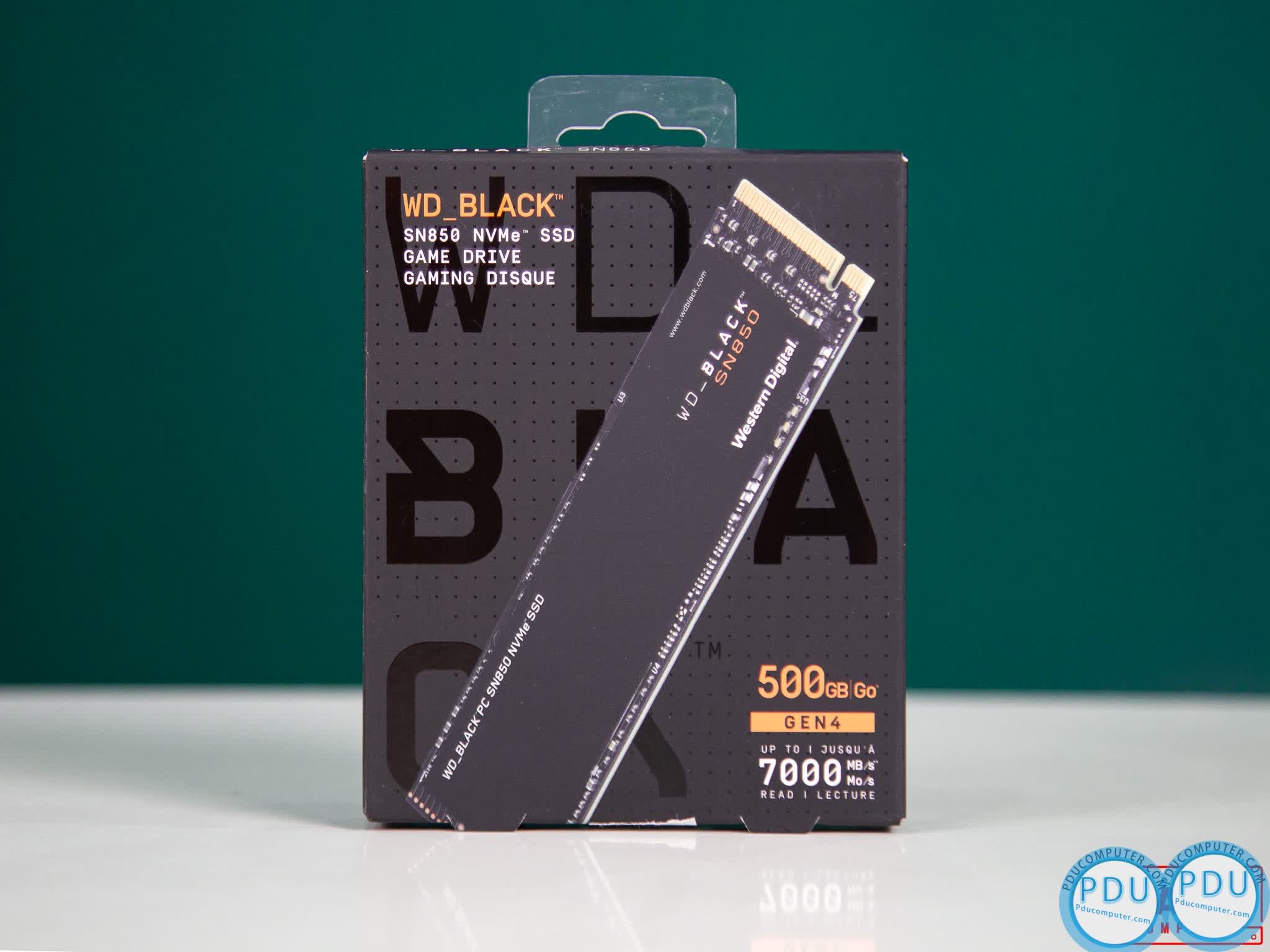 Ổ cứng SSD WD SN850 Black 500GB M.2 2280 PCIe NVMe 4x4 (Đọc 7000MB/s - Ghi 4100MB/s)-(WDS500G1X0E)