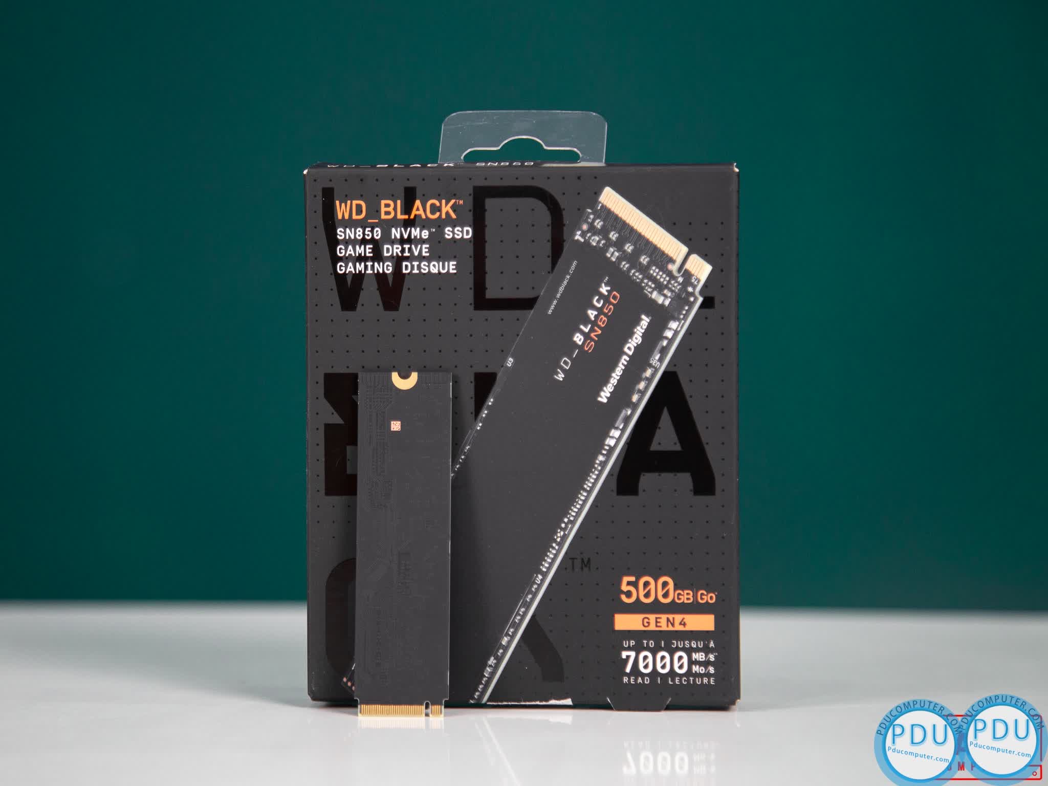 Ổ cứng SSD WD SN850 Black 500GB M.2 2280 PCIe NVMe 4x4 (Đọc 7000MB/s - Ghi 4100MB/s)-(WDS500G1X0E)