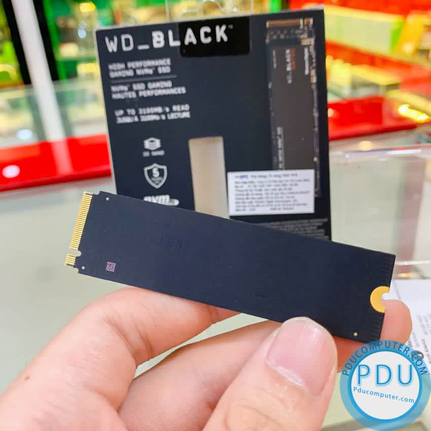 Ổ cứng SSD Western SN750 Black 1TB M.2 2280 PCIe NVMe 3x4 (Đọc 3470MB/s - Ghi 3000MB/s) - (WDS100T3X0C)