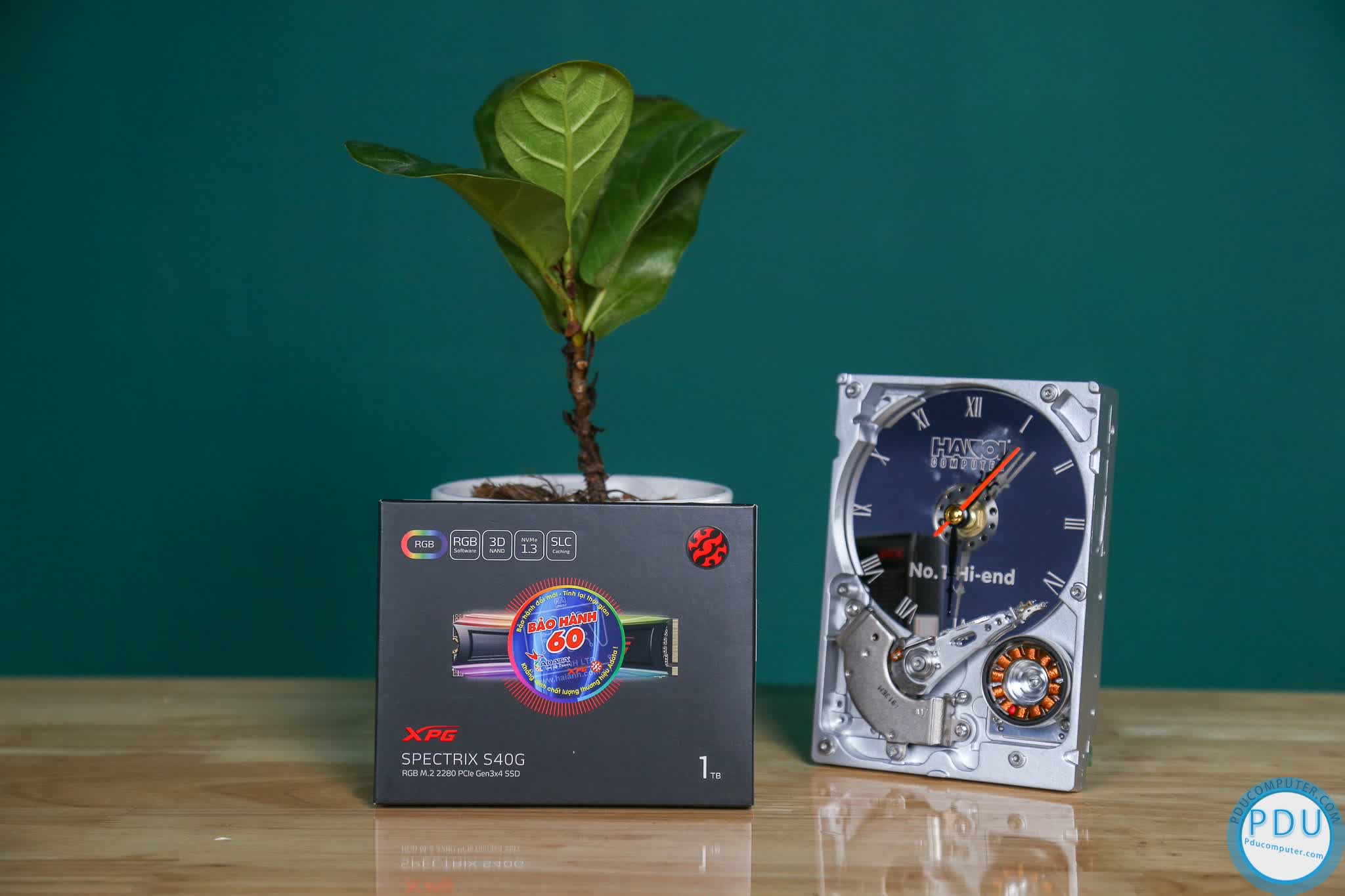 SSD Adata XPG SPECTRIX S40G RGB 1TB PCIe NVMe 3x4 (Doc 3500MB/s, Ghi 3000MB/s) - AS40G-1TT-C