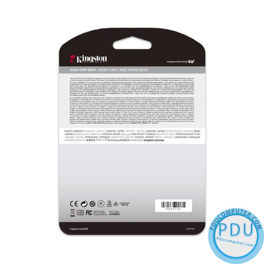 SSD Kingston SKC2000 250GB NVMe M.2 2280 PCIe Gen 3 x 4 (Doc 3000MB/s, Ghi 1100MB/s) -KC2000M8/250G