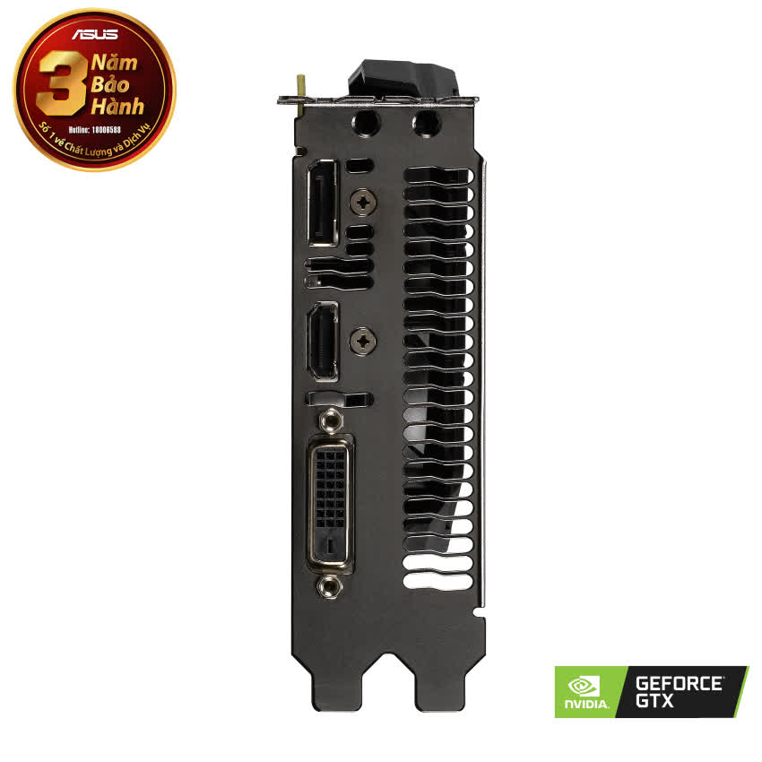 Card màn hình ASUS DUAL GTX 1650-O4G (4GB GDDR5, 128-bit, DVI+HDMI+DP)