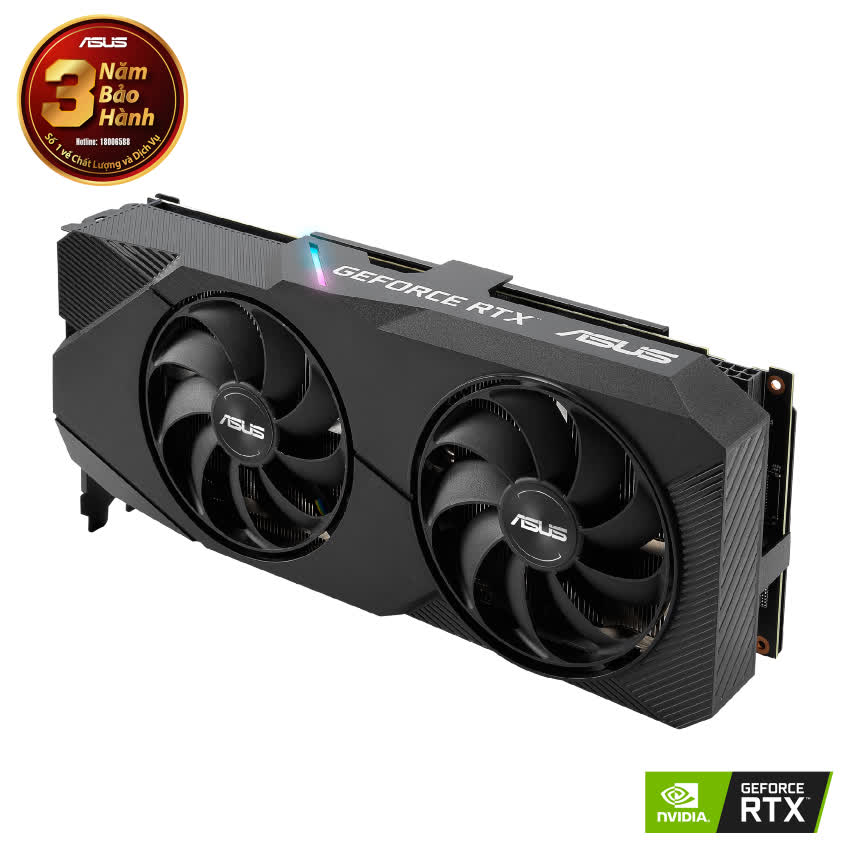 Card màn hình ASUS DUAL RTX 2060 Super-8G EVO (8GB GDDR6, 256-bit, DVI+HDMI+DP, 1x8-pin)
