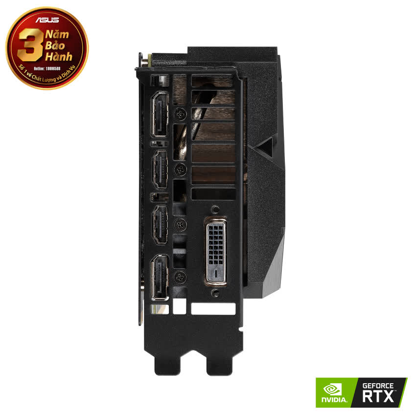 Card màn hình ASUS DUAL RTX 2060 Super-O8G EVO (8GB GDDR6, 256-bit, DVI+HDMI+DP, 1x8-pin)