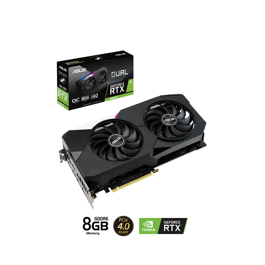 Card màn hình Asus DUAL RTX 3060 Ti-8G