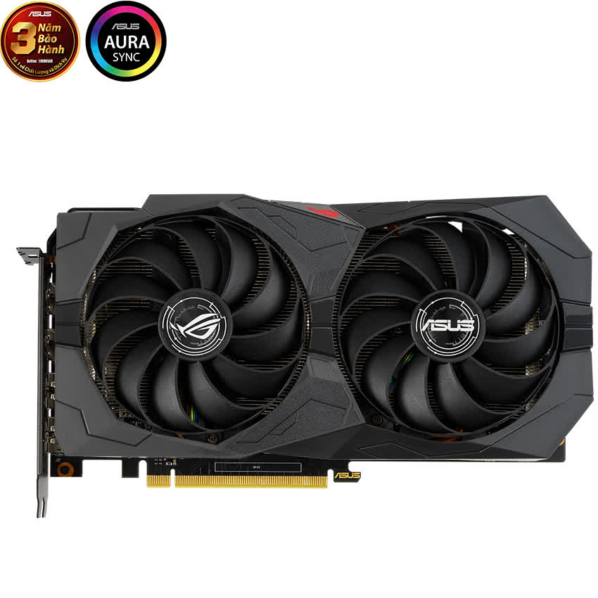 Card màn hình ASUS ROG STRIX GTX 1650 Super-O4G GAMING (4GB GDDR6, 128-bit, HDMI+DP, 1x6-pin)