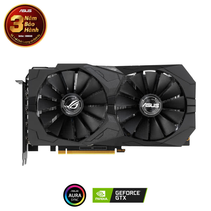 Card màn hình ASUS ROG STRIX GTX1650 - O4G GAMING (4GB GDDR5, 128-bit, HDMI +DP, 1x6-pin)