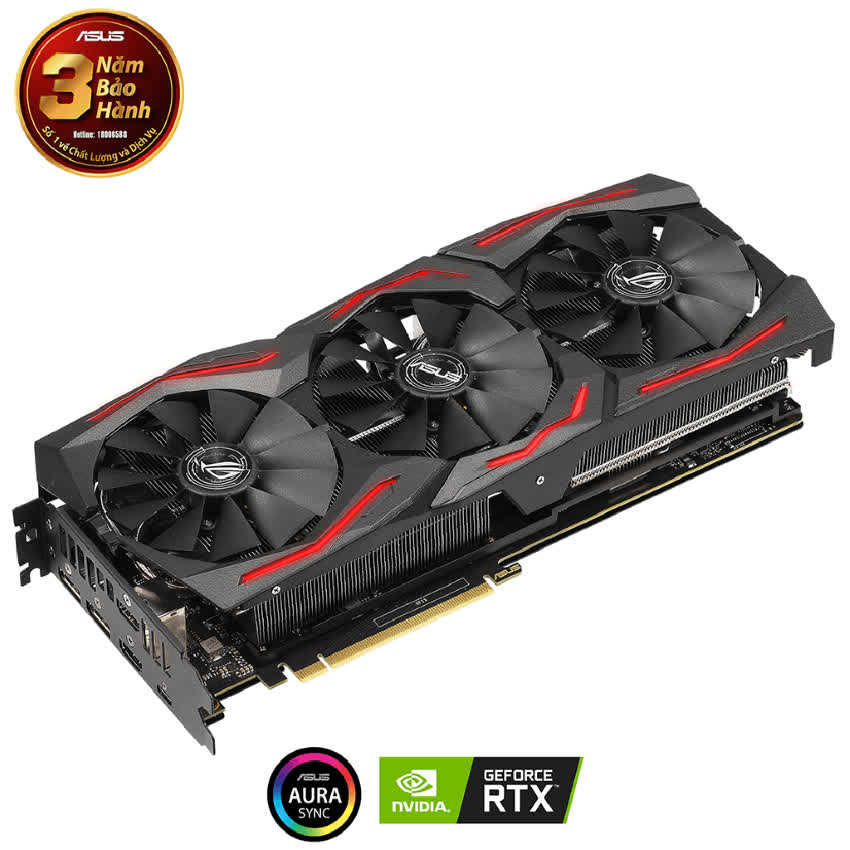 Card màn hình ASUS ROG STRIX RTX 2060 Super-8G EVO GAMING (8GB GDDR6, 256-bit,HDMI+DP, 1x6-pin + 1x8-pin)
