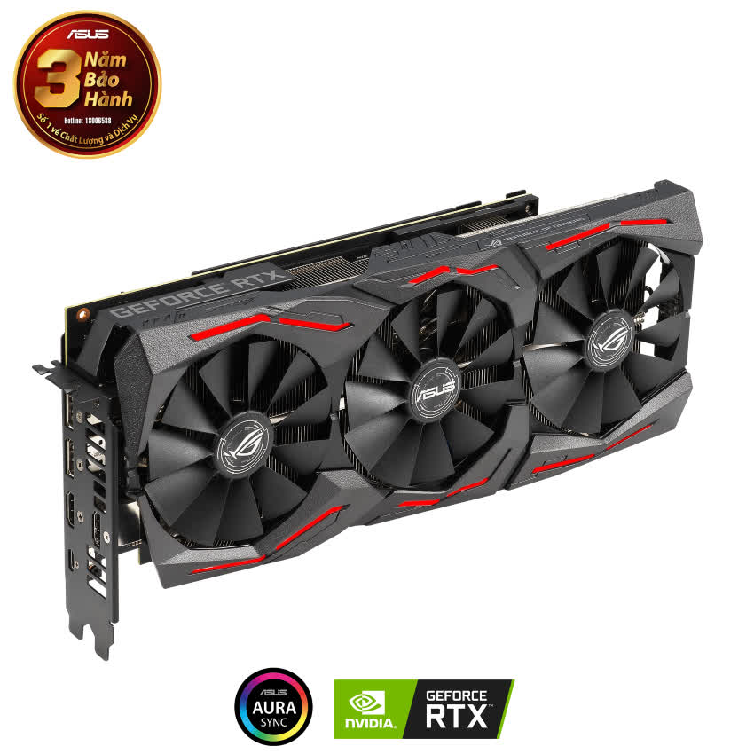 Card màn hình ASUS ROG STRIX RTX 2060 Super-O8G EVO GAMING (8GB GDDR6, 256-bit,HDMI+DP, 1x6-pin + 1x8-pin)