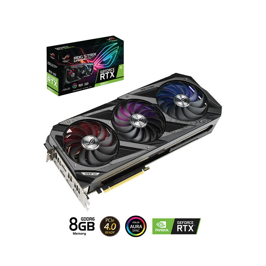 Card màn hình Asus ROG STRIX RTX 3060 Ti-8G-GAMING 