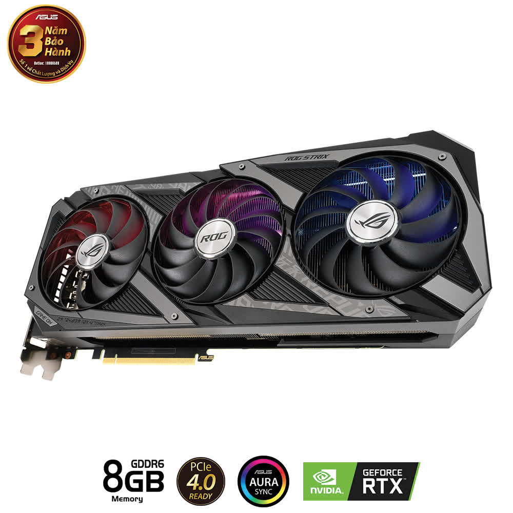 Card màn hình Asus ROG STRIX RTX 3060 Ti-8G-GAMING 