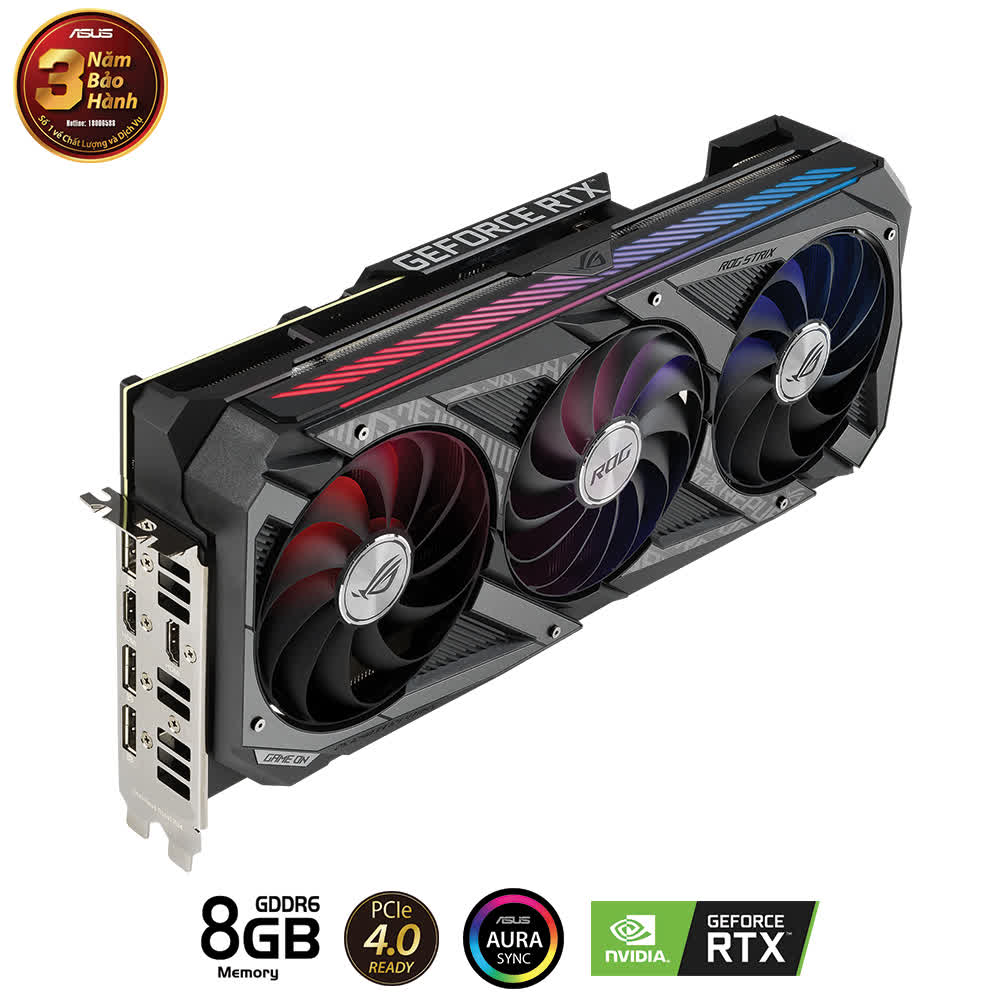 Card màn hình Asus ROG STRIX RTX 3060 Ti-8G-GAMING 