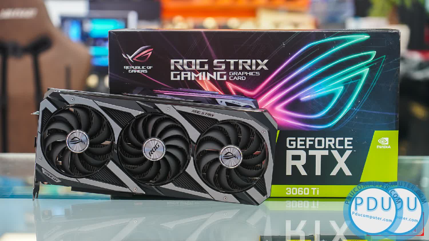 Card màn hình Asus ROG STRIX RTX 3060 Ti-8G-GAMING 