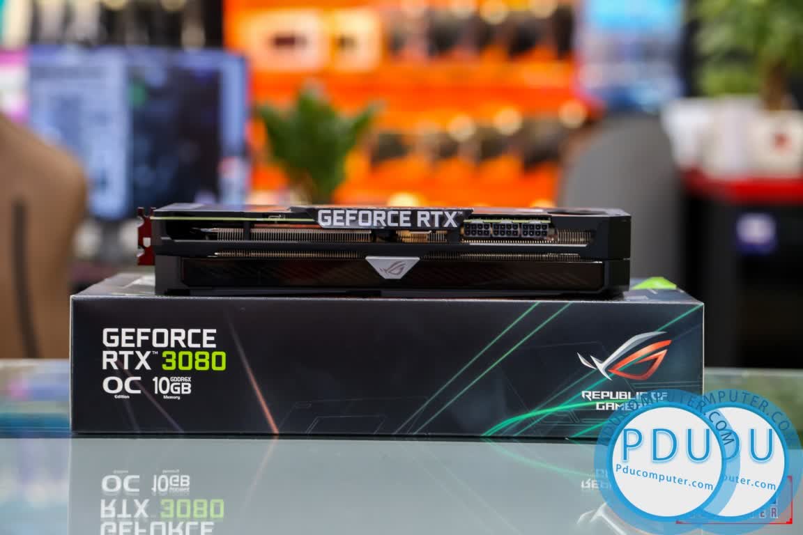 Card màn hình Asus ROG-STRIX-RTX3080-10G-GAMING (10GB GDDR6X, 320-bit, HDMI +DP, 3x8-pin)