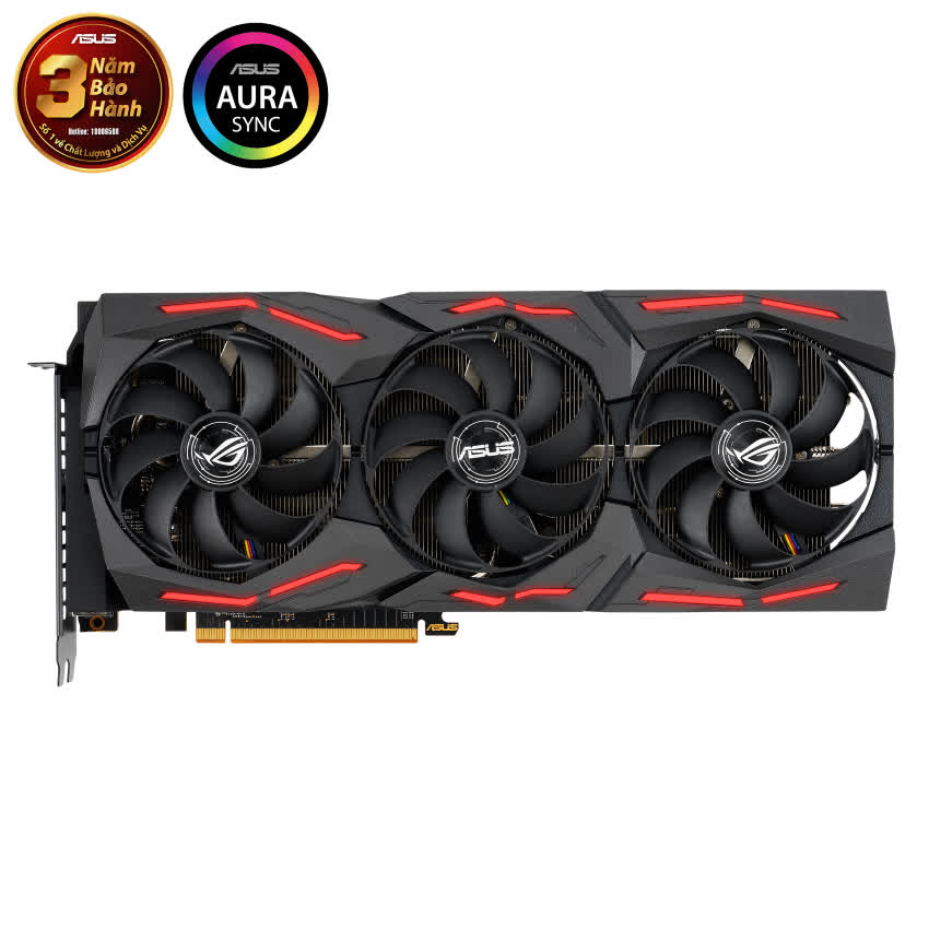 Card màn hình ASUS ROG STRIX RX 5700 XT-O8G GAMING (8GB GDDR6, 256-bit, HDMI+DP, 2x8-pin)