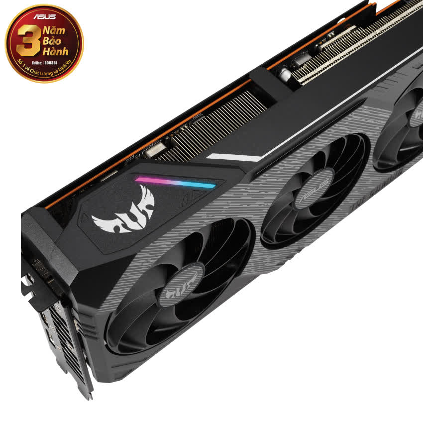 Card màn hình ASUS TUF 3 RX 5600 XT-O6G EVO GAMING (6GB GDDR6, 192-bit,HDMI+DP, 1x6-pin + 1x8-pin)