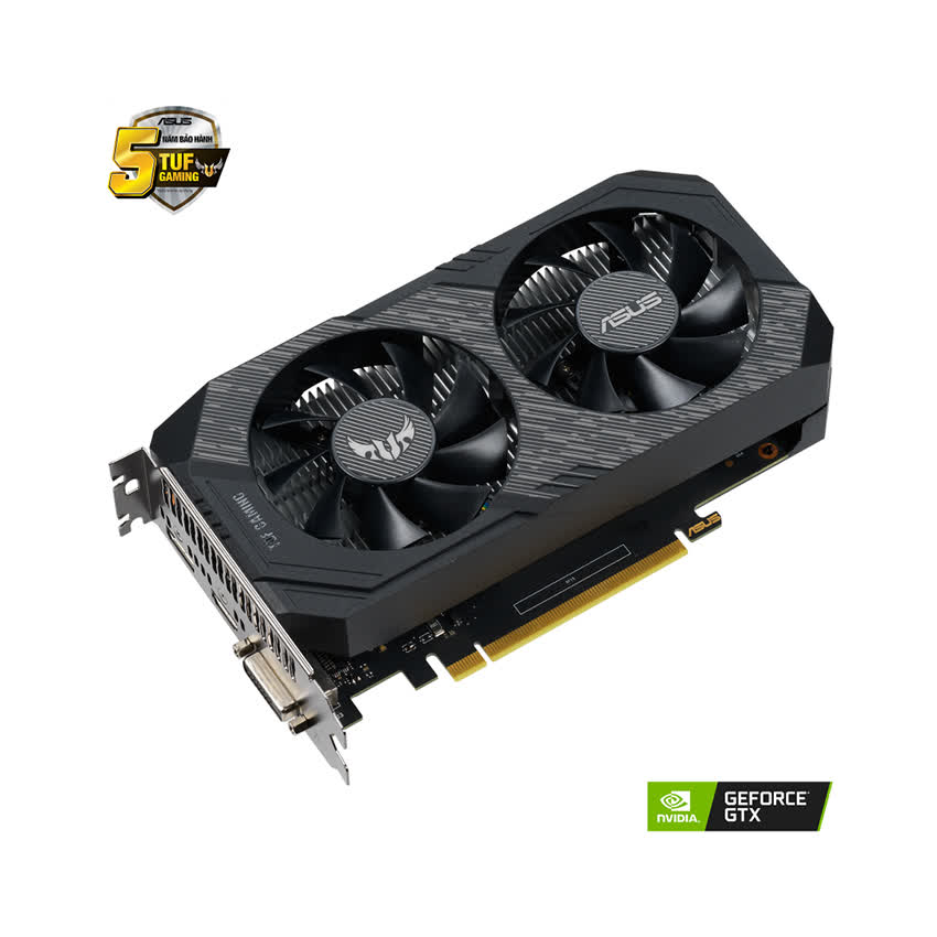 Card màn hình Asus TUF GTX 1650-O4GD6-P-GAMING (4GB GDDR6, 128-bit, DVI+HDMI+DP, 1x6-pin)