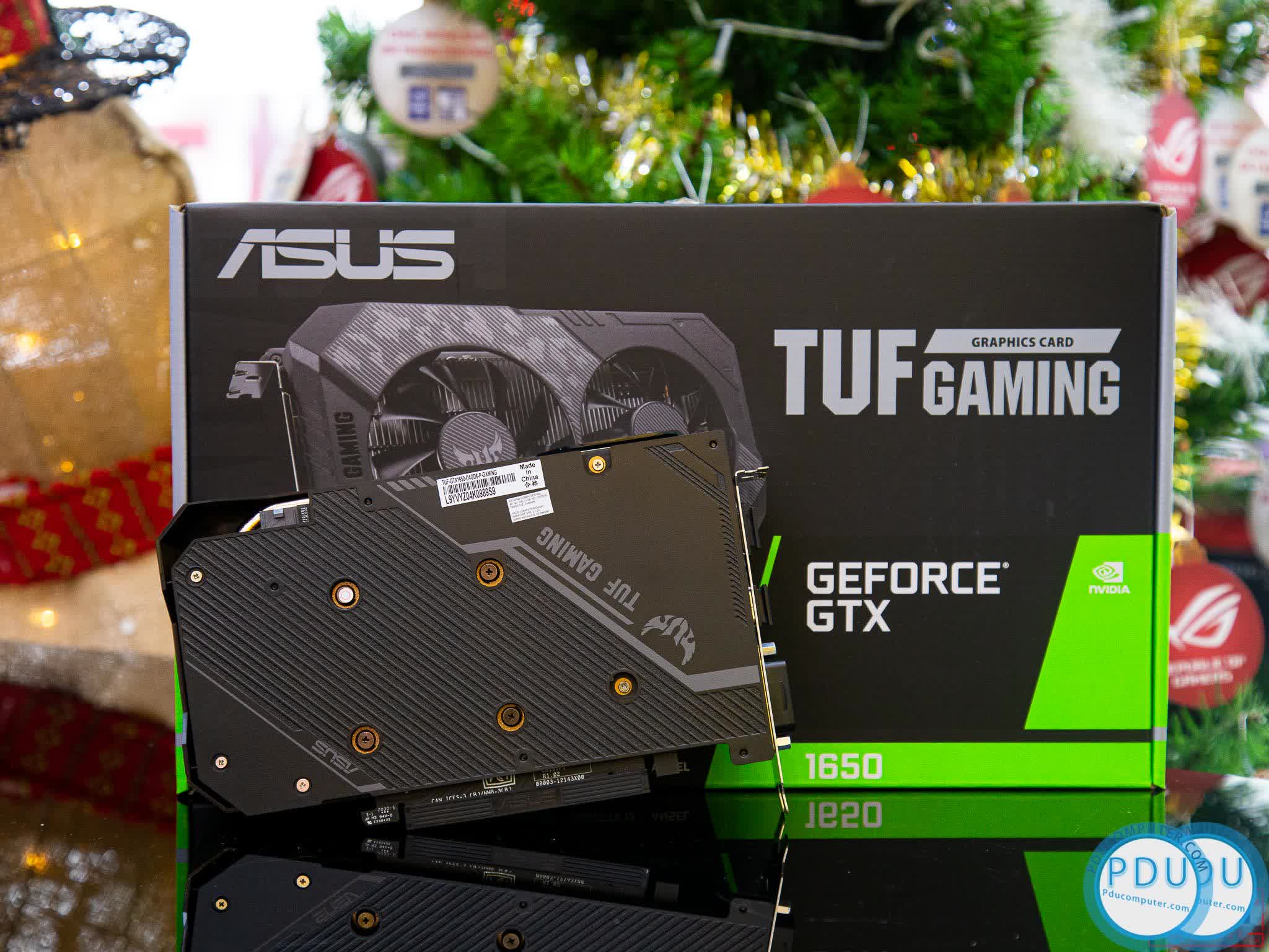 Card màn hình Asus TUF GTX 1650-O4GD6-P-GAMING (4GB GDDR6, 128-bit, DVI+HDMI+DP, 1x6-pin)