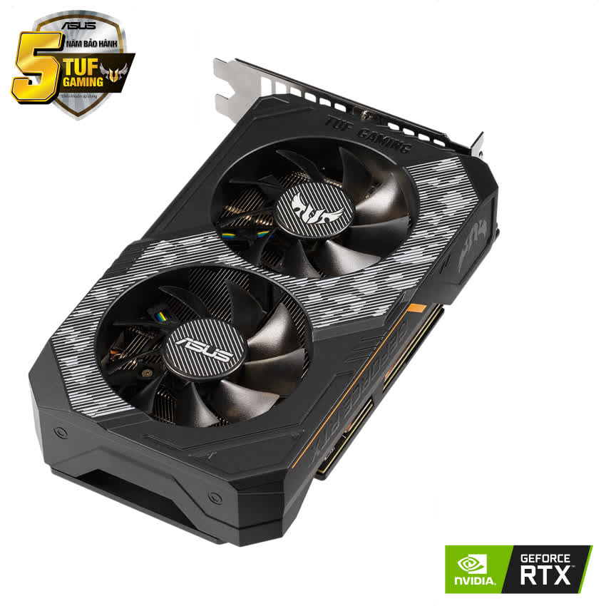 Card màn hình Asus TUF RTX 2060-O6G GAMING (6GB GDDR6, 192-bit, DVI+HDMI+DP, 1x8-pin)