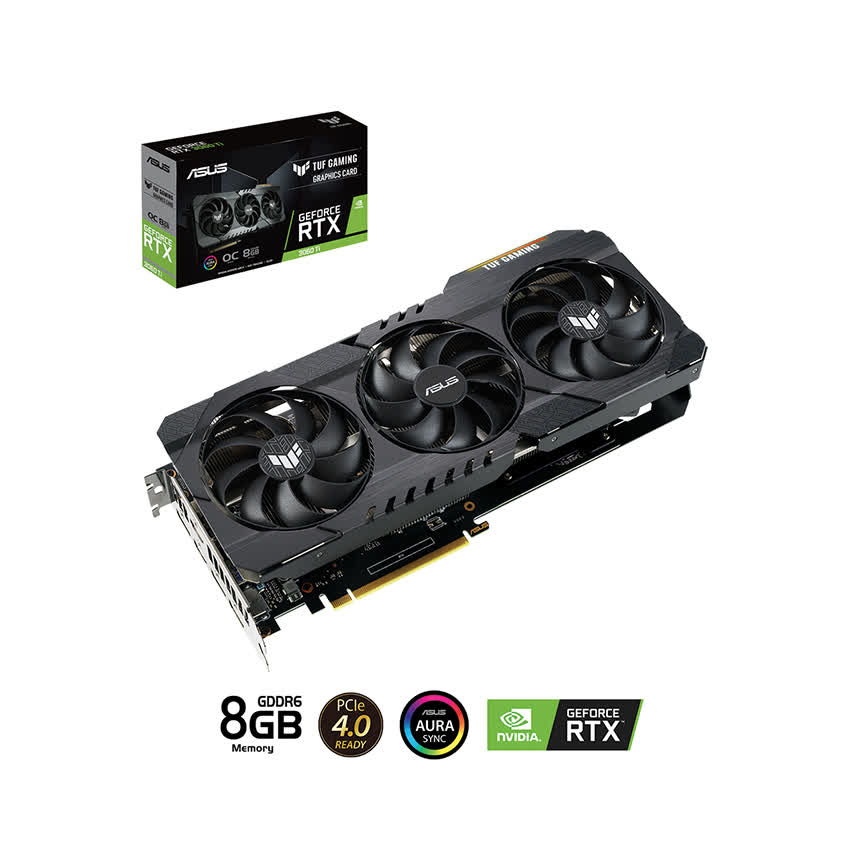Card màn hình Asus TUF RTX 3060 Ti-O8G-GAMING 