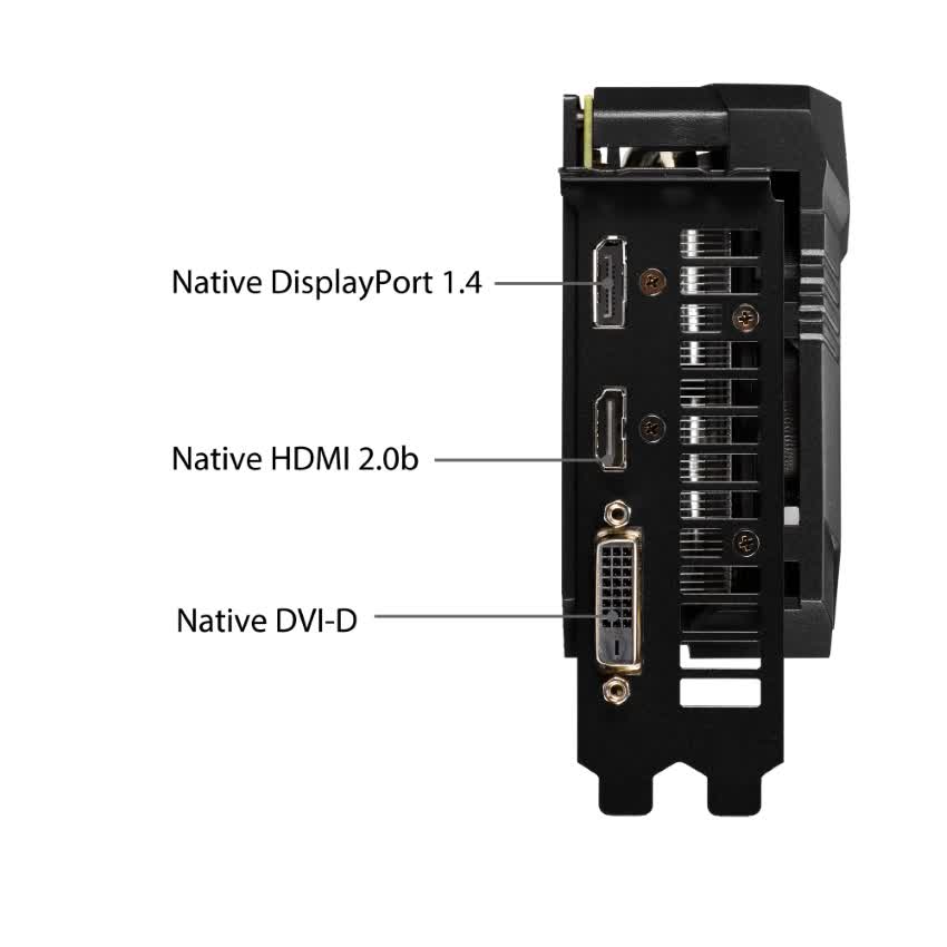 Card màn hình Asus TUF3 GTX 1660 - O6G GAMING (6GB GDDR5, 192-bit, HDMI+DP, 1x8-pin)