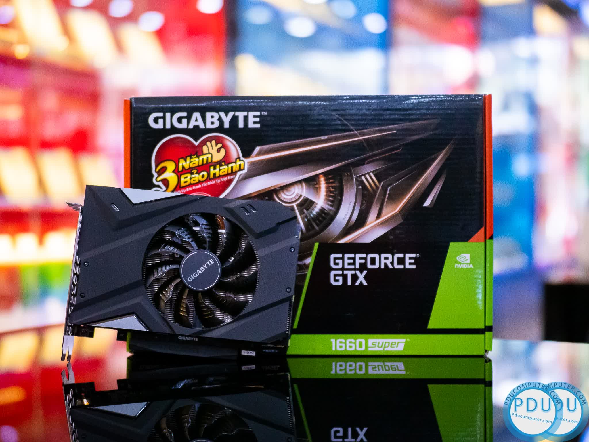 Card màn hình Gigabyte GTX 1660 Super Mini ITX OC-6GD (6GB GDDR6, 192-bit, HDMI+DP, 1x8-pin)