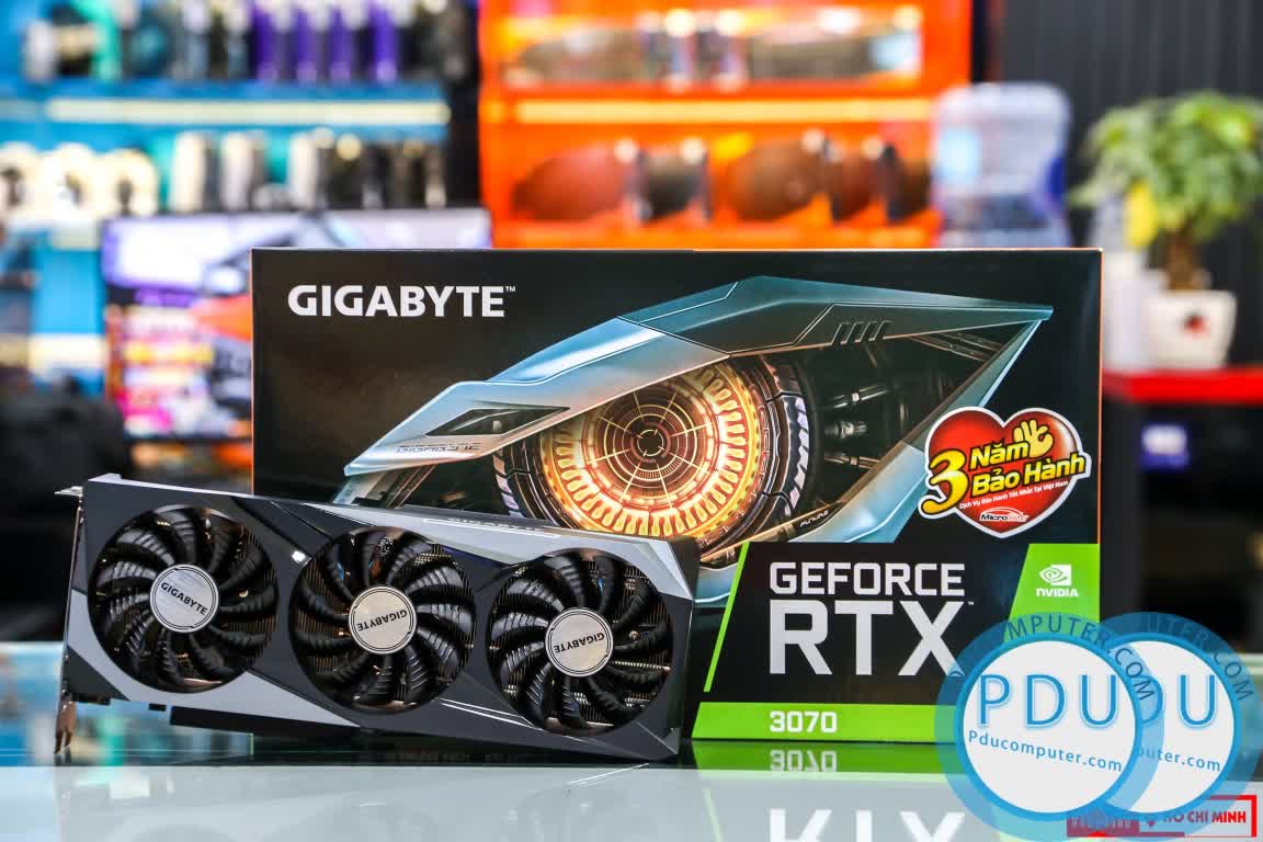 Card màn hình Gigabyte RTX 3070 GAMING OC - 8GD (8GB GDD6, 256-bit, HDMI +DP, 1x8-pin+6x1-pin)