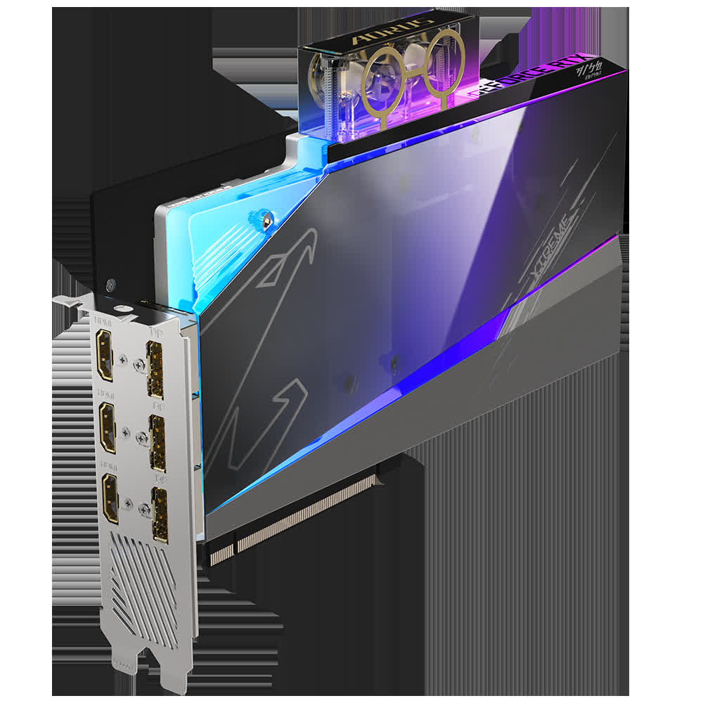 Card màn hình Gigabyte RTX 3080 AORUS XTREME WATERFORCE WB-20GD