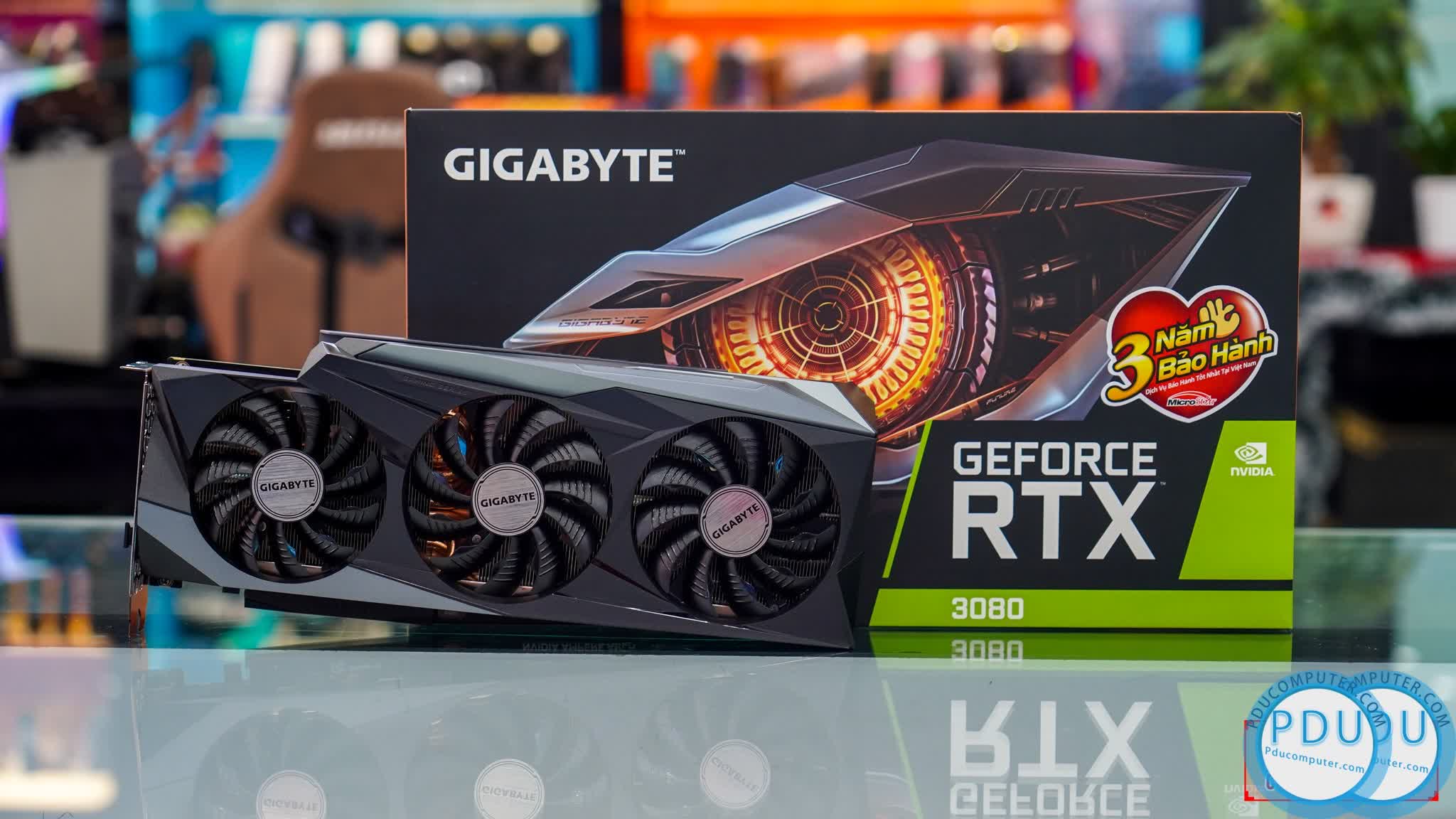 Card màn hình Gigabyte RTX 3080 GAMING OC-10GD (10GB GDD6X, 320-bit, HDMI +DP, 2x8-pin)
