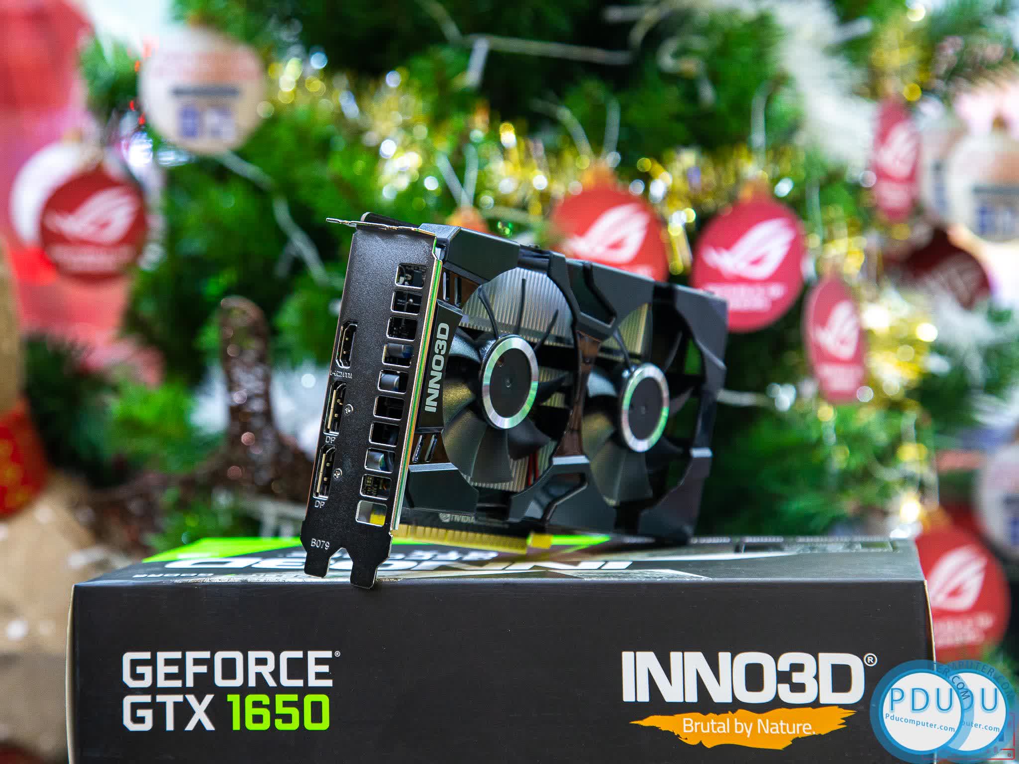 Card màn hình Inno3D GTX 1650 TWIN X2 OC 4GB (4GB GDDR6, 128-bit, HDMI+DP, 1x6-pin)