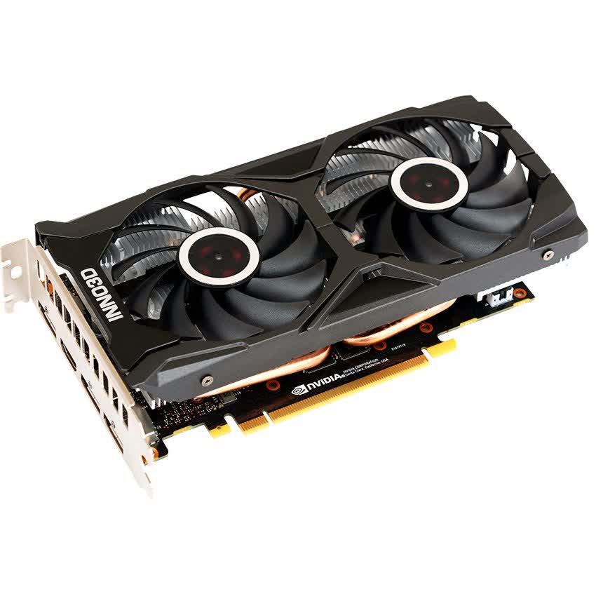 Card màn hình INNO3D GTX 1660 Super TWIN X2 (6GB GDDR6, 192-bit, HDMI+DP, 1x8-pin)