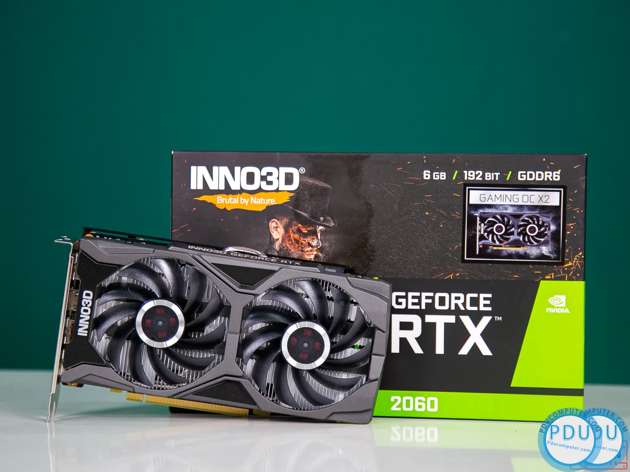 Card màn hình Inno3D RTX 2060 GAMING OC X2 6GB (6GB GDDR6, 192-bit, HDMI+DP, 8-pin)