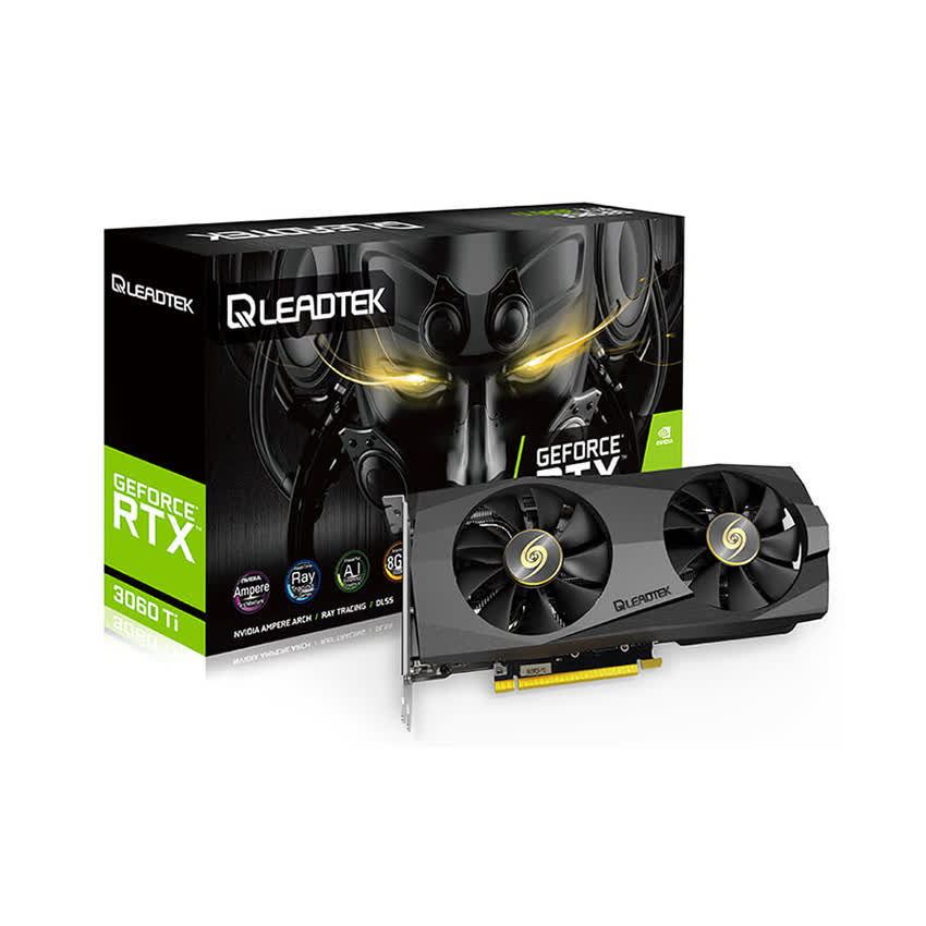 Card màn hình LEADTEK WinFast RTX 3060 Ti HURRICANE (8GB GDDR6, 256-bit, HDMI +DP, 1x8-pin)