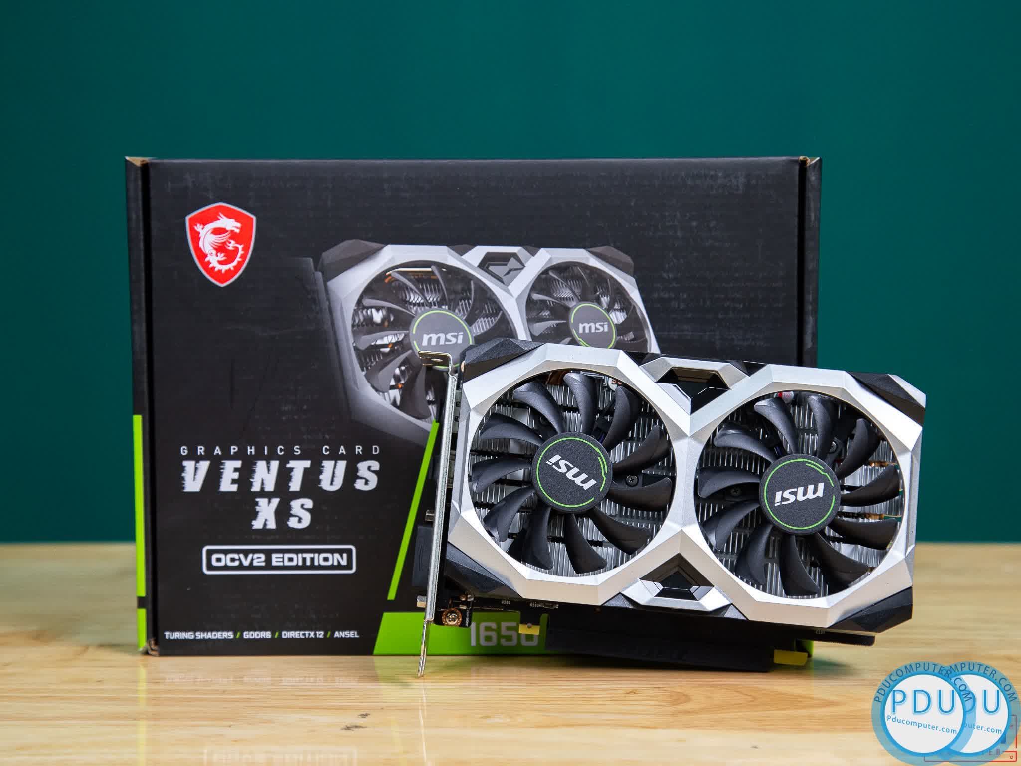 Card màn hình MSI GTX 1650 D6 VENTUS XS 4G OCV2 (4GB GDDR6, 128-bit, DVI+HDMI+DP