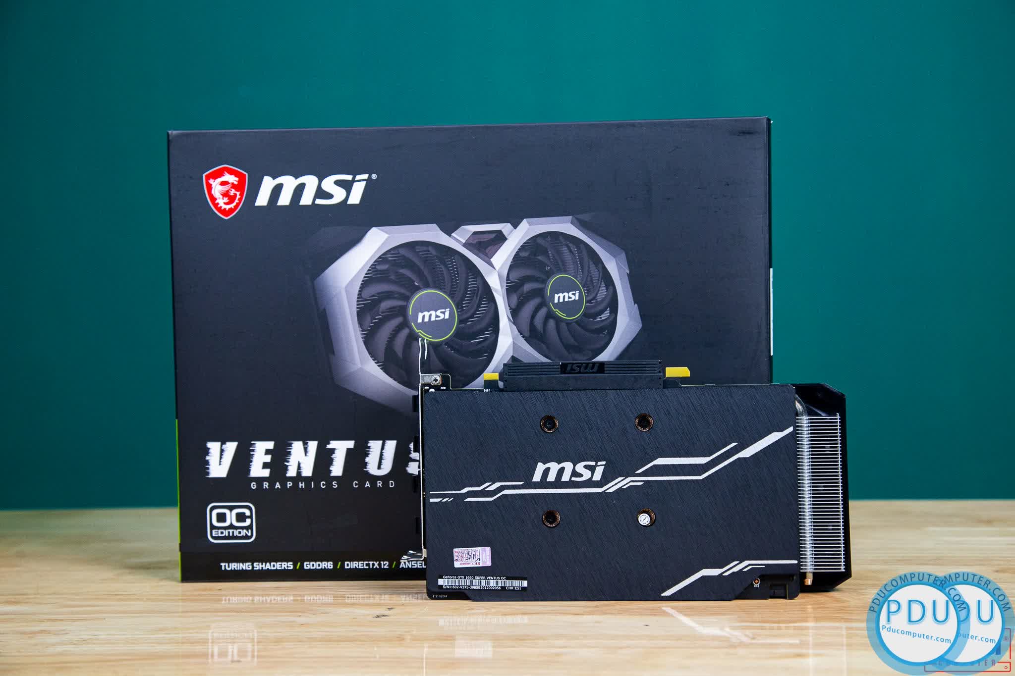 Card màn hình MSI GTX 1660 Super VENTUS OC (6GB GDDR6, 192-bit, HDMI+DP, 1x8-pin)