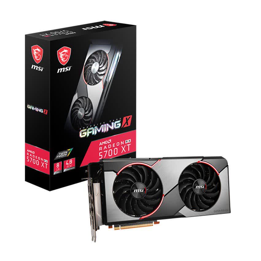 Card màn hình MSI Radeon RX 5700 XT GAMING X (8GB GDDR6, 256-bit, HDMI+DP, 2x8-pin)