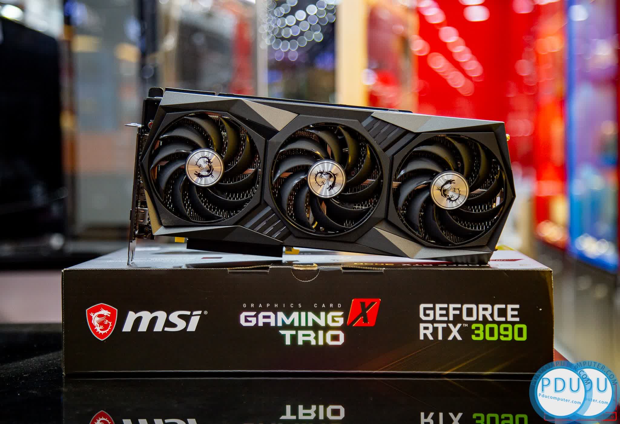 Card màn hình MSI RTX 3070 GAMING X TRIO 8G (8GB GDD6, 256-bit, HDMI +DP, 2x8-pin)