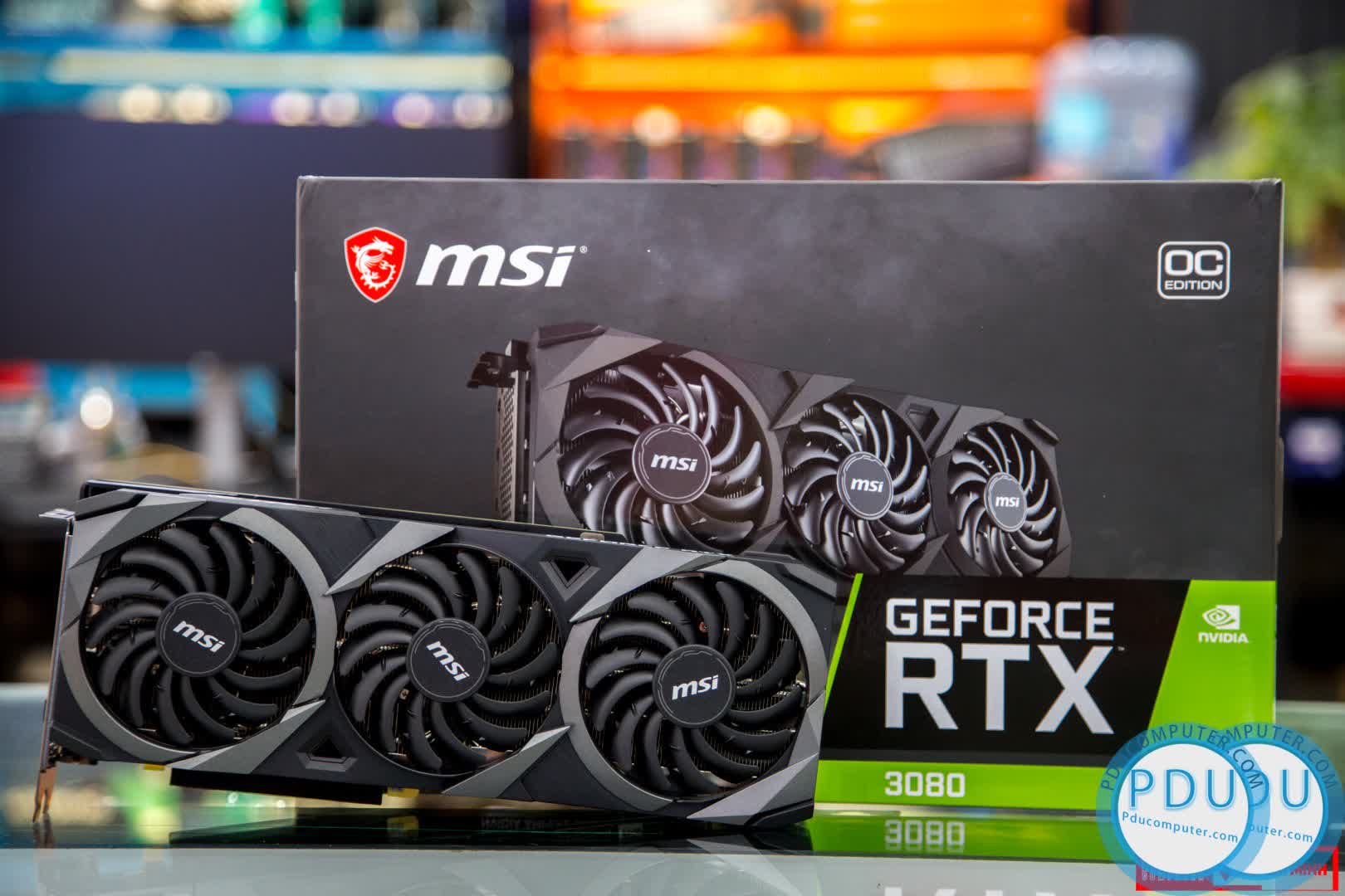 Card màn hình MSI RTX 3080 VENTUS 3X OC 10G (10GB GDDR6X, 320-bit, HDMI +DP, 2x8-pin)