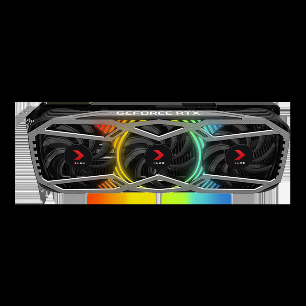 Card màn hình PNY RTX 3070 8GB REVEL EPIC-X RGB Triple Fan Edition (8GB GDDR6, 256-bit, HDMI+DP, 1x8-pin)